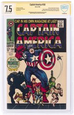 CAPTAIN AMERICA #100 APRIL 1968 CBCS VERIFIED SIGNATURE 7.5 VF-.