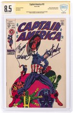 CAPTAIN AMERICA #111 MARCH 1969 CBCS VERIFIED SIGNATURE 8.5 VF+.