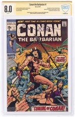 CONAN THE BARBARIAN #1 OCTOBER 1970 CBCS VERIFIED SIGNATURE 8.0 VF (FIRST CONAN).