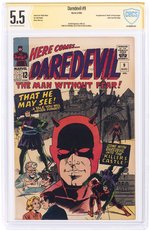 DAREDEVIL #9 AUGUST 1965 CBCS VERIFIED SIGNATURE 5.5 FINE-.