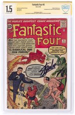 FANTASTIC FOUR #6 SEPTEMBER 1962 CBCS VERIFIED SIGNATURE 1.5 FAIR/GOOD.