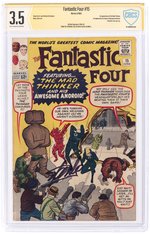 FANTASTIC FOUR #15 JUNE 1963 CBCS VERIFIED SIGNATURE 3.5 VG- (FIRST MAD THIINKER & AWESOME ANDROID).