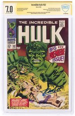 INCREDIBLE HULK #102 APRIL 1968 CBCS VERIFIED SIGNATURE 7.0 FINE/VF.