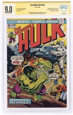 INCREDIBLE HULK #180 OCTOBER 1974 CBCS VERIFIED SIGNATURE 9.0 VF/NM (FIRST WOLVERINE CAMEO).