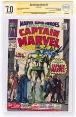 MARVEL SUPER-HEROES #12 DECEMBER 1967 CBCS VERIFIED SIGNATURE 7.0 FINE/VF (FIRST CAPTAIN MARVEL).