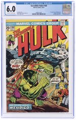 INCREDIBLE HULK #180 OCTOBER 1974 CGC 6.0 FINE (FIRST WOLVERINE CAMEO).