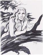 SWAMP THING - ABIGAIL ARCANE COMMISSION ORIGINAL ART BY JOHN TOTLEBEN.