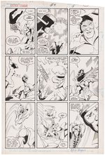 JUSTICE LEAGUE #4 COMIC BOOK PAGE ORIGINAL ART BY KEVIN MAGUIRE.