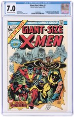 GIANT-SIZE X-MEN #1 SUMMER 1975 CGC 7.0 FINE/VF (FIRST STORM, NIGHTCRAWLER, COLOSSUS & THUNDERBIRD).