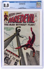 DAREDEVIL #8 JUNE 1965 CGC 8.0 VF (FIRST STILT-MAN).