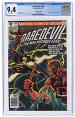 DAREDEVIL #168 JANUARY 1981 CGC 9.4 NM (NEWSSTAND EDITION - FIRST ELEKTRA).