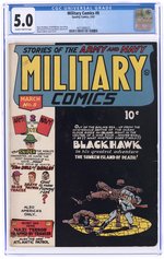 MILITARY COMICS #8 MARCH 1942 CGC 5.0 VG/FINE.