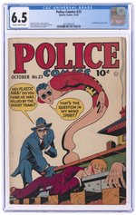 POLICE COMICS #23 OCTOBER 1943 CGC 6.5 FINE+.