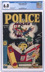 POLICE COMICS #25 DECEMBER 1943 CGC 6.0 FINE.