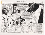 TEEN TITANS VOL.1 #14 ORIGINAL ART HALF PAGE BY NICK CARDY.