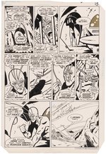 DC COMICS PRESENTS...SUPERMAN & AMBUSH BUG #81 COMIC BOOK PAGE ORIGINAL ART BY KEITH GIFFEN.