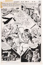 SECRET SIX #4 ORIGNAL ART PAGE BY JACK SPARLING.