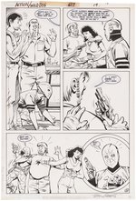 ACTION COMICS #617 COMIC BOOK PAGE ORIGINAL ART BY TERRY BEATTY (WILD DOG).