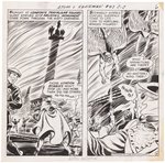 ATOM & HAWKMAN #43 ORIGINAL ART HALF PAGE BY MURPHY ANDERSON.