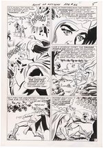 HOUSE OF MYSTERY #166 COMIC BOOK PAGE ORIGINAL ART BY JIM MOONEY (DIAL H FOR HERO).