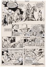 JONAH HEX #32 COMIC BOOK PAGE ORIGINAL ART BY JOSE LUIS GARCIA LOPEZ.