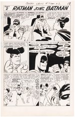 ADVENTURES OF JERRY LEWIS #97 COMIC BOOK PAGE ORIGNAL ART BY BOB OKSNER (FEATURING BATMAN & ROBIN).