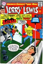 ADVENTURES OF JERRY LEWIS #97 COMIC BOOK PAGE ORIGNAL ART BY BOB OKSNER (FEATURING BATMAN & ROBIN).