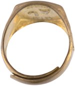 1930s RARE JIMMIE ALLEN AIR CADETS CANADIAN ISSUED BRASS PREMIUM RING (OVERSTREET COLLECTION).