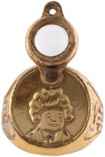 1941 LITTLE ORPHAN ANNIE SECRET GUARD MAGNIFYING RING HIGH GRADE EXAMPLE (OVERSTREET COLLECTION).