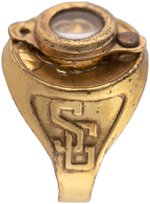 1941 LITTLE ORPHAN ANNIE SECRET GUARD MAGNIFYING RING HIGH GRADE EXAMPLE (OVERSTREET COLLECTION).