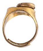 1941 LITTLE ORPHAN ANNIE SECRET GUARD MAGNIFYING RING HIGH GRADE EXAMPLE (OVERSTREET COLLECTION).