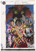 BLOOD SYNDICATE #1 COMIC BOOK ORIGINAL COVER COLOR ART BY NOELLE GIDDINGS.