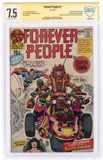 FOREVER PEOPLE #1 FEBRUARY-MARCH 1971 CBCS VERIFIED SIGNATURE 7.5 VF- (FIRST FULL DARKSEID & FOREVER PEOPLE).