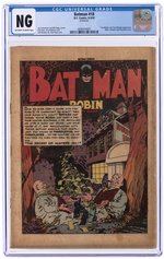 BATMAN #18 AUGUST-SEPTEMBER 1943 CGC NG (COVERLESS).