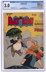 BATMAN #38 DECEMBER 1946-JANUARY 1947 CGC 3.0 GOOD/VG.