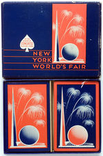 "NEW YORK WORLD'S FAIR" PLAYING CARDS IN ORIGINAL BOX.