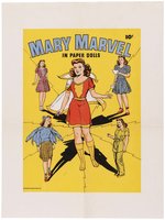 "MARY MARVEL IN PAPER DOLLS" UNPUBLISHED 1940s BOOK PROOF SHEETS & MOCK-UP.