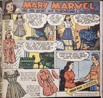 MARY MARVEL 1940s CLOTHING TAG PAIR & ORDER FORM.