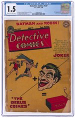 DETECTIVE COMICS #137 JULY 1948 CGC 1.5 FAIR/GOOD.