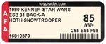 STAR WARS: THE EMPIRE STRIKES BACK (1980) - HOTH SNOWTROOPER/IMPERIAL STORMTROOPER (HOTH BATTLE GEAR) 31 BACK-A AFA 85 NM+.