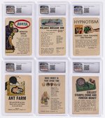 1967 TOPPS KRAZY LITTLE COMICS TEST SET CGC GRADED (MARVEL & DC PARODIES).