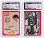 1973 TOPPS EMERGENCY/ADAM-12 TEST CARD PAIR CGC GRADED.