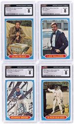 1974 TOPPS SIX MILLION DOLLAR MAN COMPLETE TEST CARD SET CGC GRADED PLUS WRAPPER.