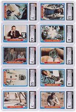 1974 TOPPS SIX MILLION DOLLAR MAN COMPLETE TEST CARD SET CGC GRADED PLUS WRAPPER.