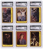 1977 SCANLENS POPSWOPS AUSTRALIAN MUSIC CARD SET WITH CGC GRADED AC/DC CARDS.