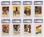 1966 WEETIES & RICE KRINKLES BATMAN COMPLETE AUSTRALIAN VERSION PREMIUM CARD SET CGC GRADED.