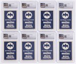 1966 WEETIES & RICE KRINKLES BATMAN COMPLETE AUSTRALIAN VERSION PREMIUM CARD SET CGC GRADED.