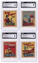 1934 GOUDEY BIG THRILL CHEWING GUM BOOKLETS COMPLETE SET WITH BUCK ROGERS CGC GRADED.