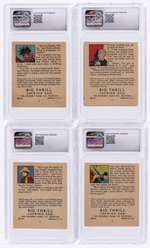 1934 GOUDEY BIG THRILL CHEWING GUM BOOKLETS COMPLETE SET WITH BUCK ROGERS CGC GRADED.