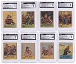 1939 WHITMAN PUBLISHING BIG LITTLE BOOK BUCK JONES STRIP CARD LOT OF 20 CGC GRADED.